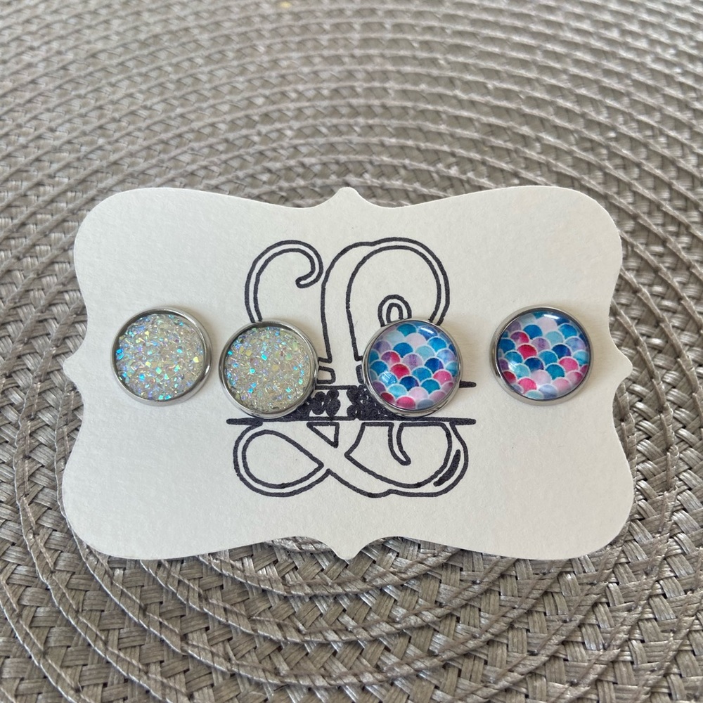 Mermaid & Druzzy earrings